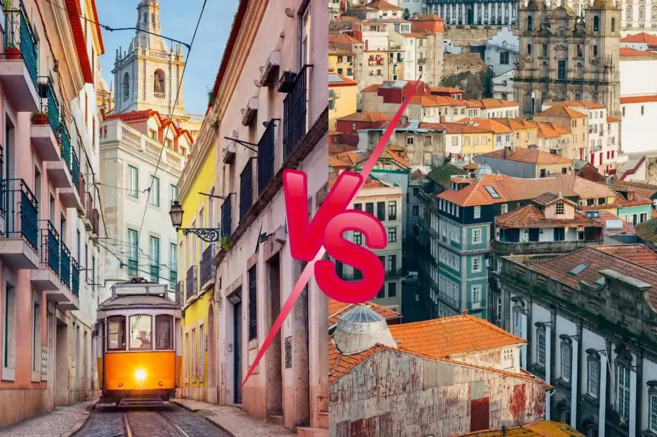 Un tram jaune déambule dans les rues étroites de Lisbonne, face aux toits de Porto. Quelle ville choisir ?