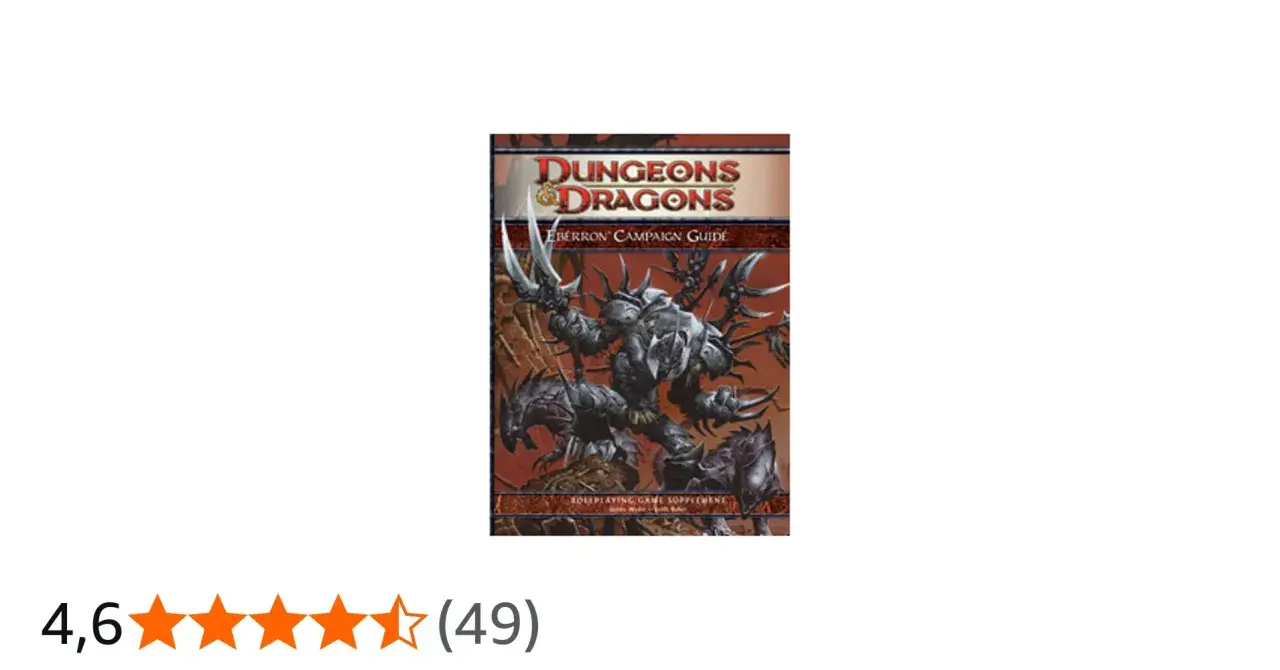 Okładka podręcznika Dungeons & Dragons: Eberron Campaign Guide z potworem.