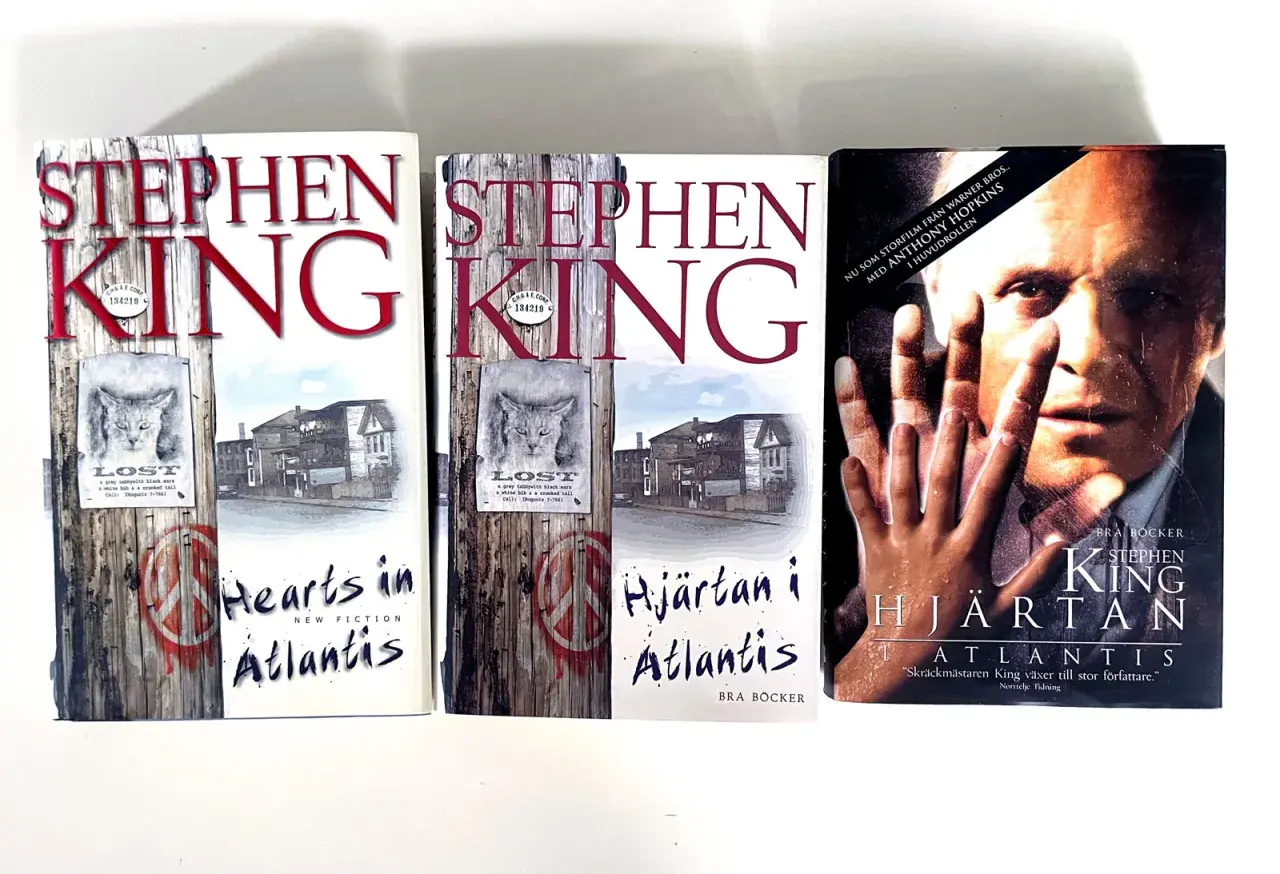 Tre böcker av Stephen King, "Hearts in Atlantis" och "Hjärtan i Atlantis", som får en att vilja vara lyrisk över hans berättarkonst.