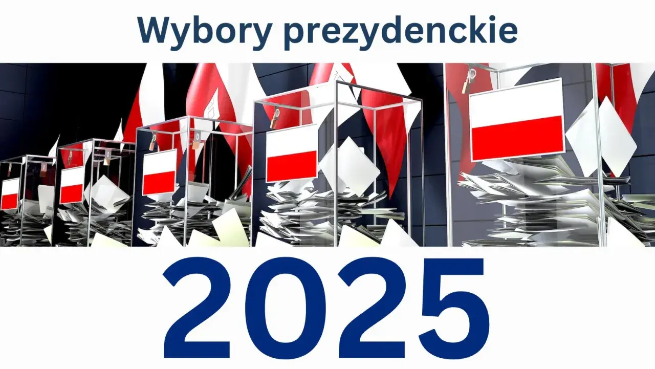 Wybory prezydenckie 2025: czy bezpieczeństwo wpłynie na termin? Kolejne urny wyborcze z polskimi flagami i stertami dokumentów.