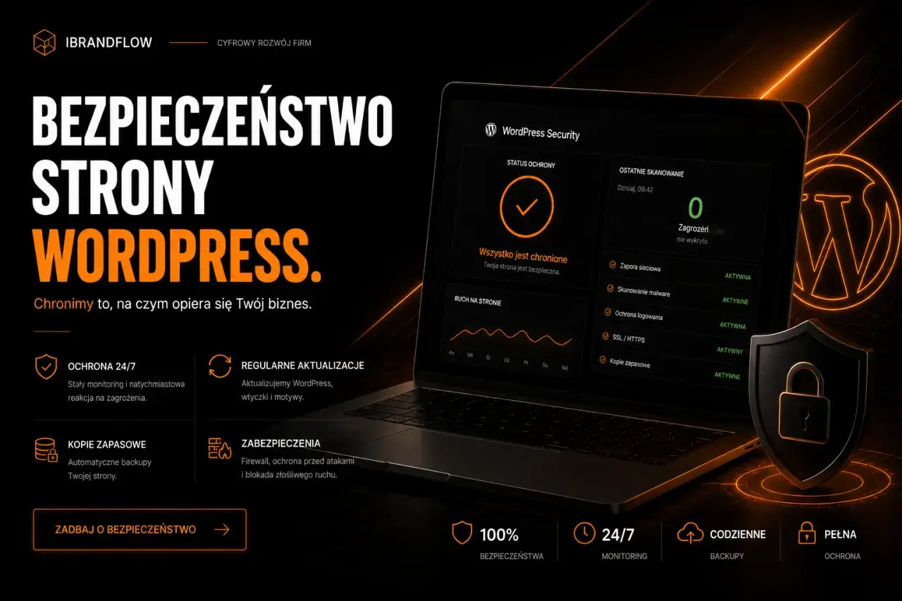 Zadbaj o bezpieczeństwo swojej strony WordPress. Oferujemy ochronę 24/7, regularne aktualizacje, kopie zapasowe i zabezpieczenia.