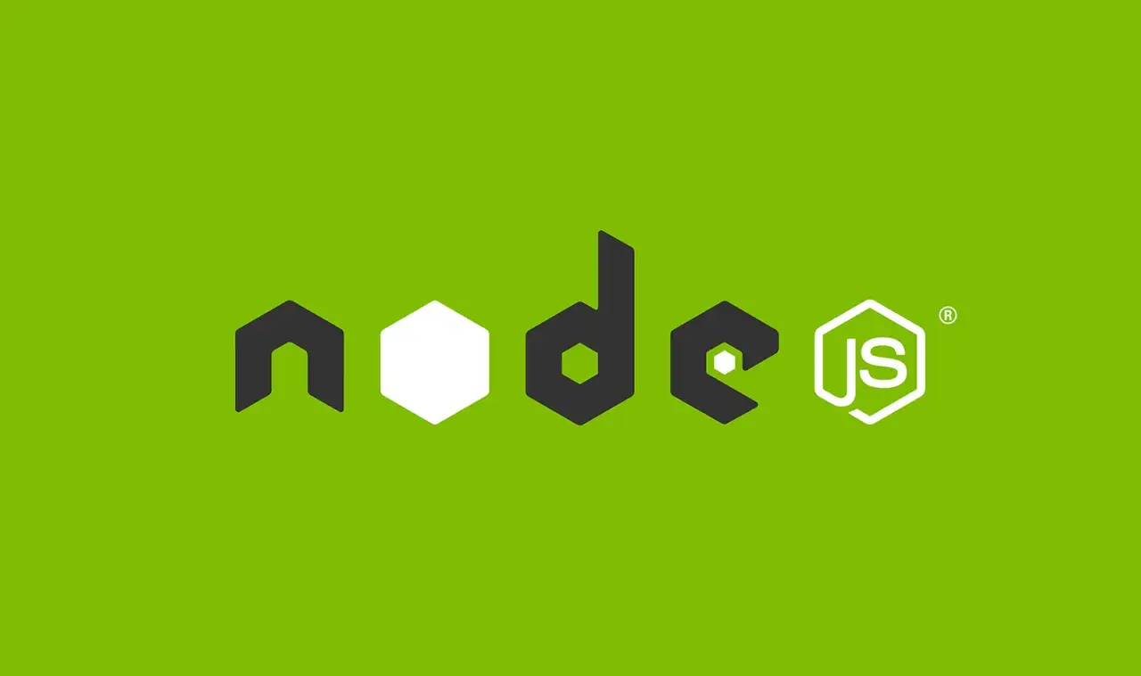 Logo Node.js sur fond vert. Le texte "node" est stylisé avec des formes hexagonales. Le "js" est dans un hexagone blanc. Erreur courante : __dirname is not defined.