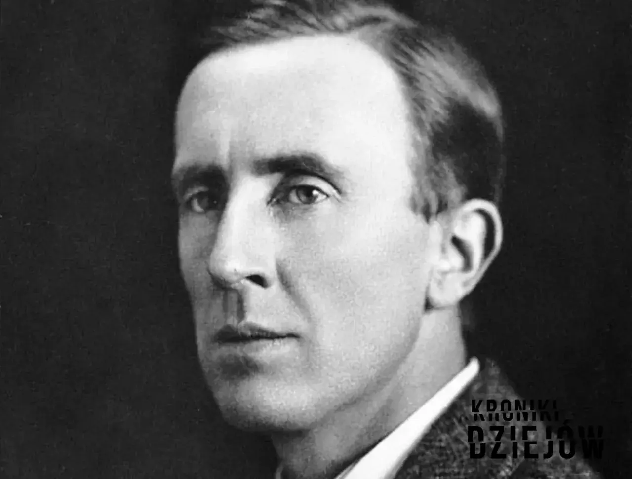 Portret J.R.R. Tolkiena, autora, który napisał Władcę Pierścieni.