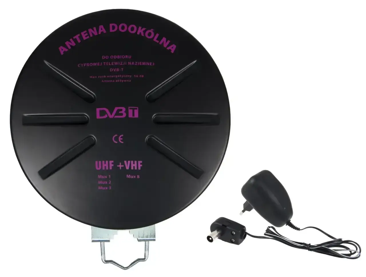 Antena DVB-T do odbioru telewizji naziemnej. Zasilacz i adapter. Dowiedz się, jak sprawdzić moc sygnału anteny naziemnej.
