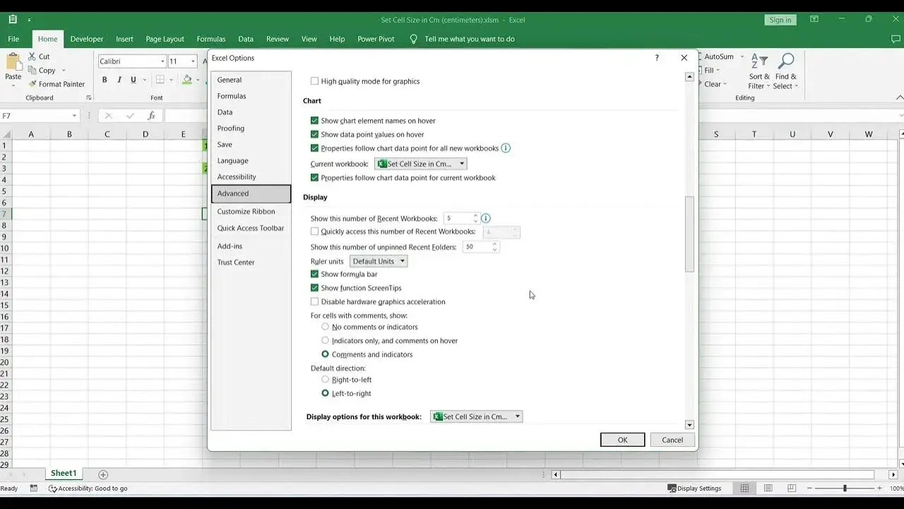 Excel: Przeliczanie 1 cm na piksele - Jak ustawić rozmiar komórki