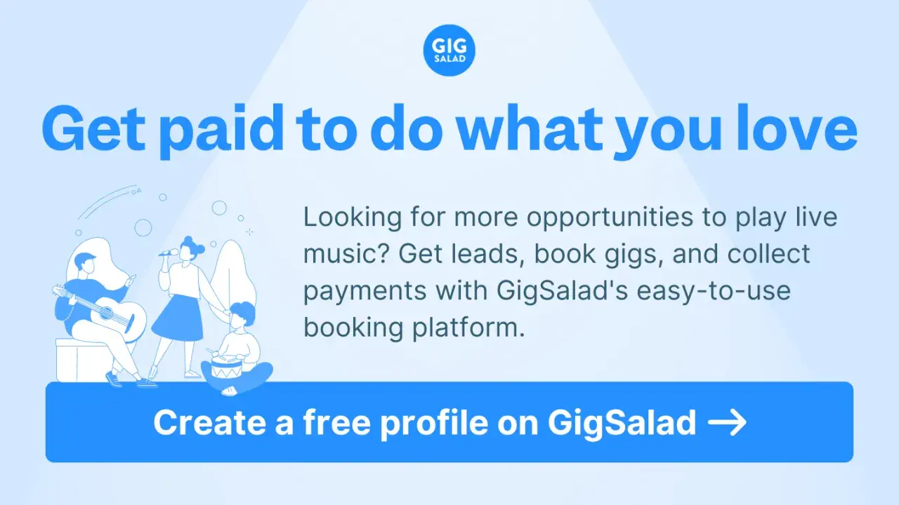 Learn how to get gigs as a solo musician with GigSalad's booking platform. Get paid to play live music and create a free profile.