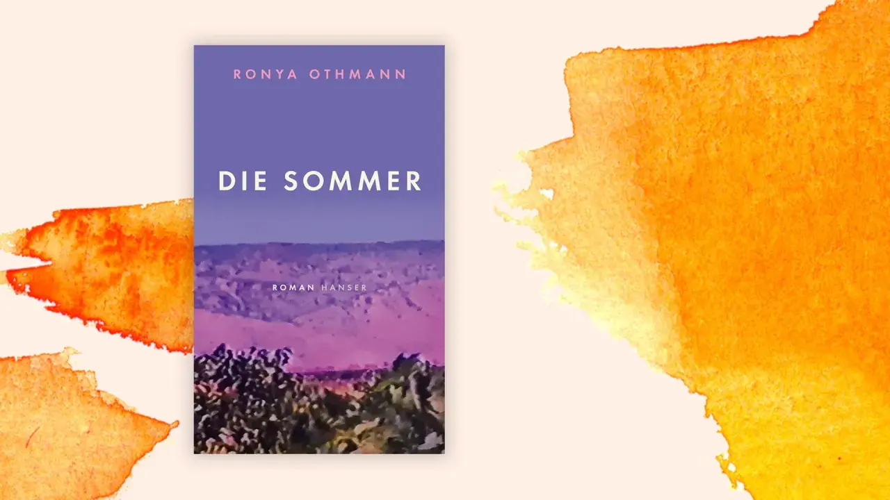 Buchcover "Die Sommer" von Ronya Othmann vor einem warmen, aquarellartigen Hintergrund.