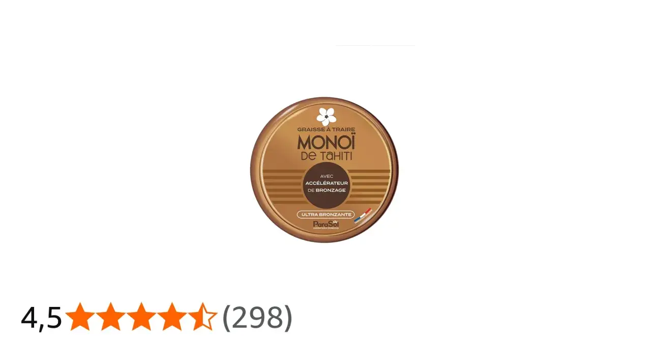 Graisse à traire Monoi de Tahiti, accélérateur de bronzage ultra bronzant. Une formule pour un teint hâlé.