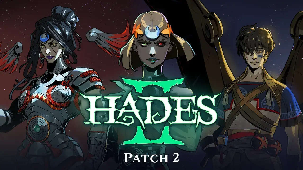 Postać z gry Hades 2 na PS5, w tym Melinoë i inne boginie.