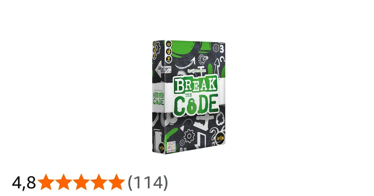 Brettspiel "Break the Code" von Jelly Jelly Games. Ein spannendes Spiel, bei dem man einen geheimen Code knacken muss.