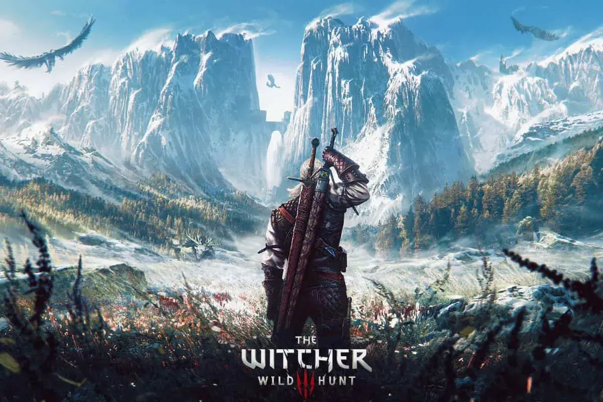 Geralt z Rivii w śnieżnych górach, gotowy na przygodę. Dowiedz się, jak pobrać mody do Wiedźmina 3, by jeszcze bardziej wzbogacić rozgrywkę.
