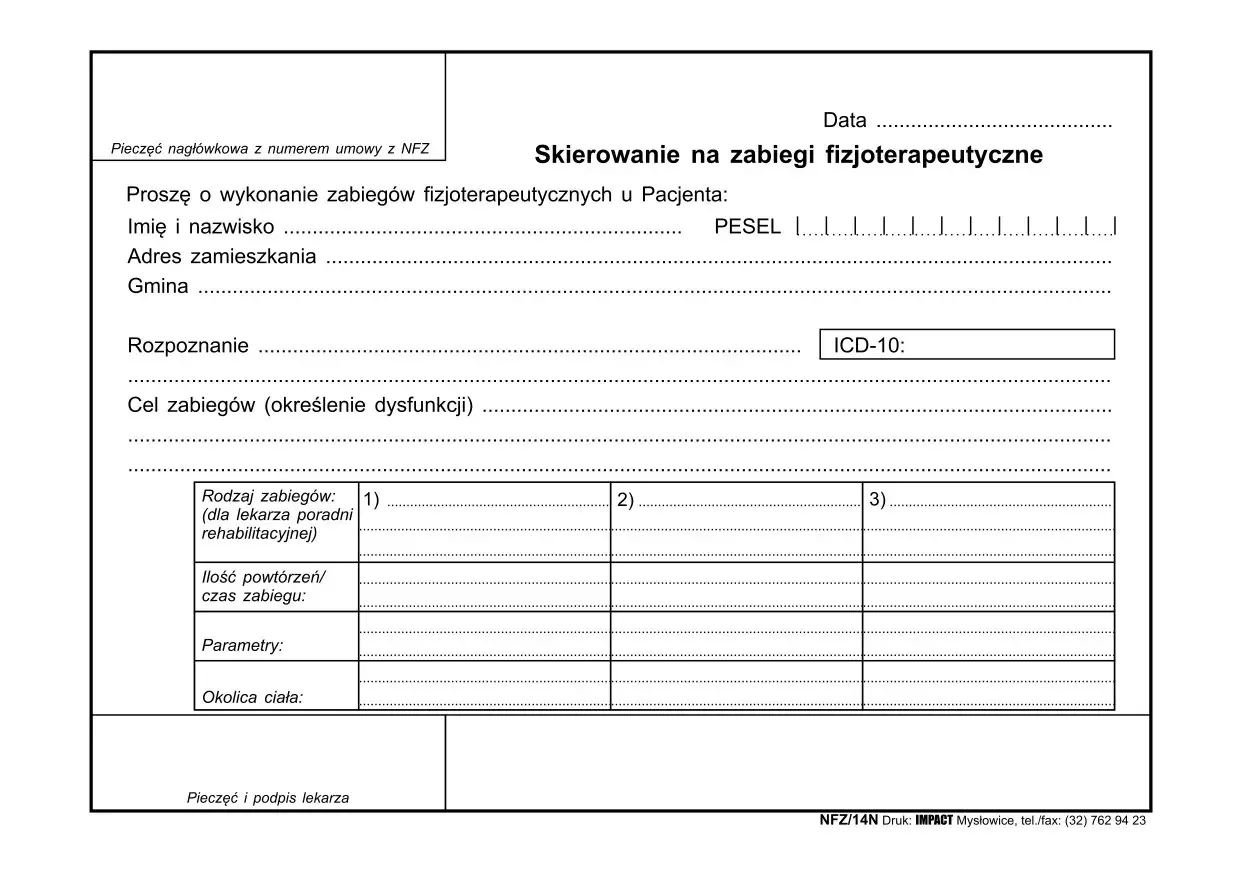 Skierowanie do fizjoterapeuty: Kiedy musisz je mieć? NFZ czy prywatnie?