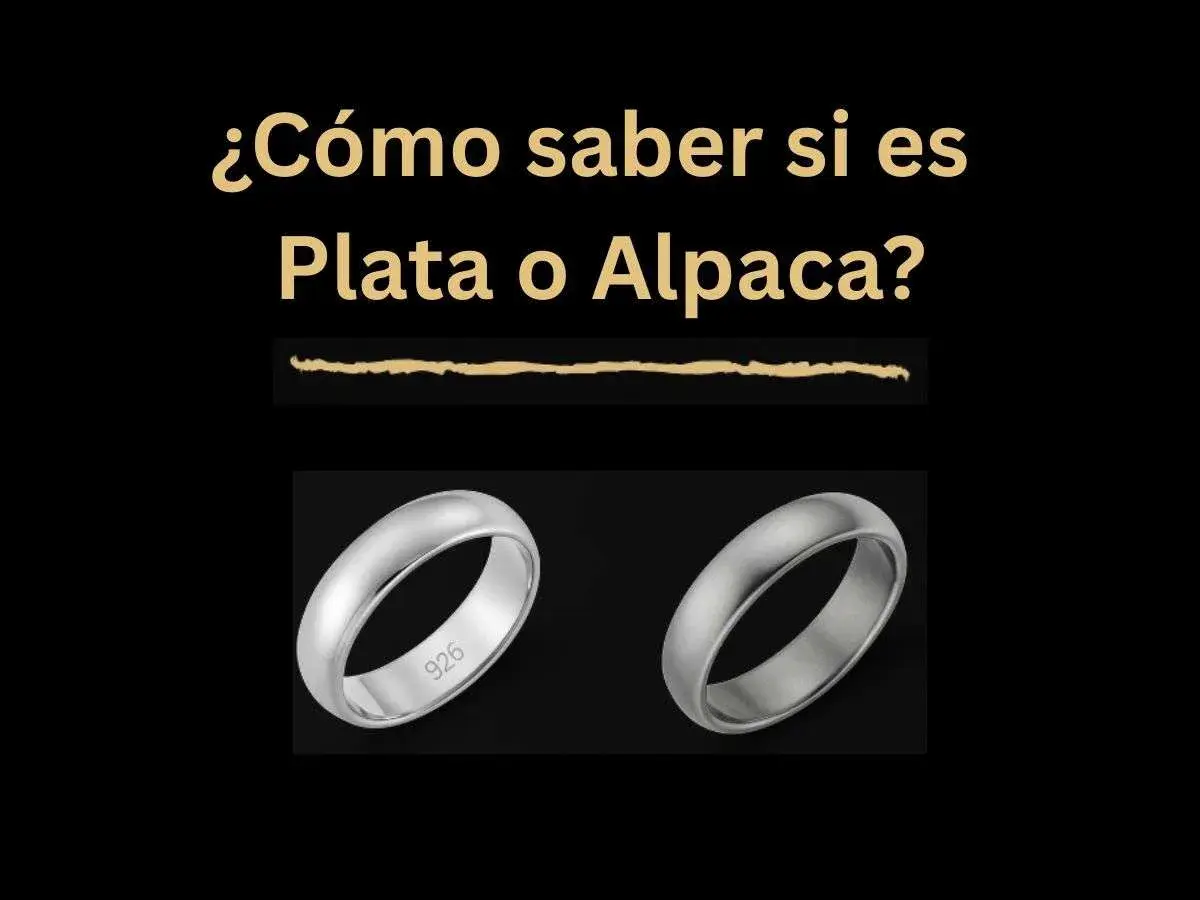 Dos anillos, uno con "925" grabado, para diferenciar plata de alpaca y evitar alergia a la plata.
