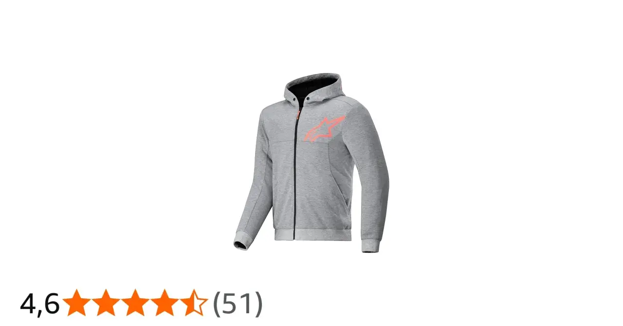 Szara bluza z kapturem Alpinestars Chrome Sport z neonowym logo. Idealna na co dzień i do sportów motorowych.