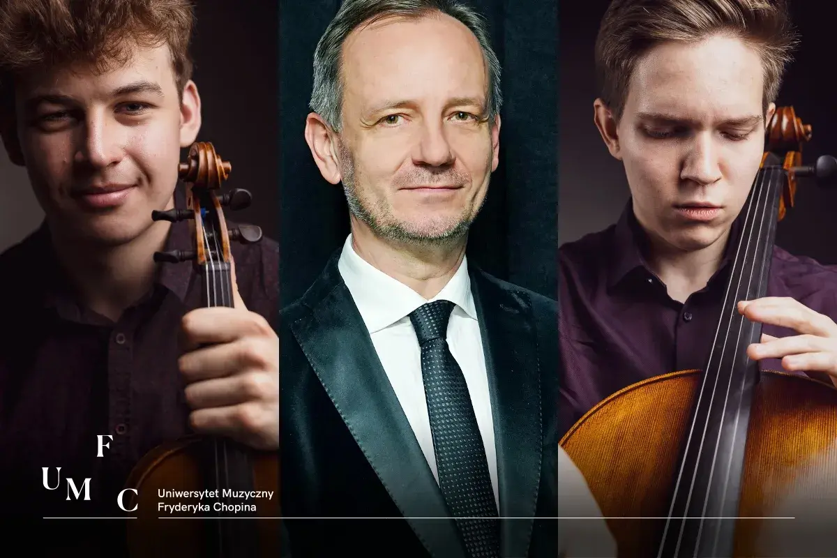Młody skrzypek z UMFC, dyrygent i wiolonczelista. W orkiestrze symfonicznej każdy instrument ma swoje miejsce.