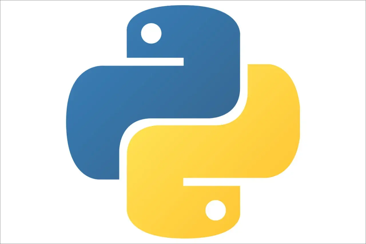 Logo Python bleu et jaune. Utile pour apprendre à python remove space from string.