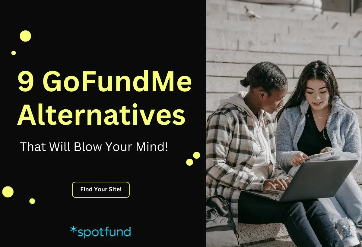Discover 9 GoFundMe alternatives for individuals. Two young women collaborate on a laptop, seeking funding solutions.