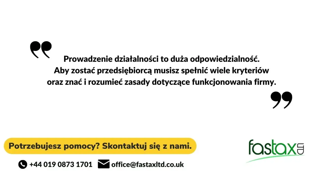 Prowadzenie działalności to odpowiedzialność. Chcesz wiedzieć, ltd co to znaczy? Skontaktuj się z Fastax Ltd.