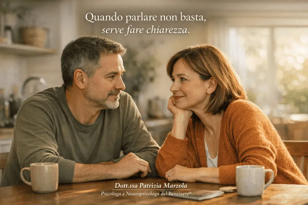 Coppia in un momento di riflessione, forse con dubbi sulla sessualità di mio marito. La psicologa Patrizia Marzola offre supporto.