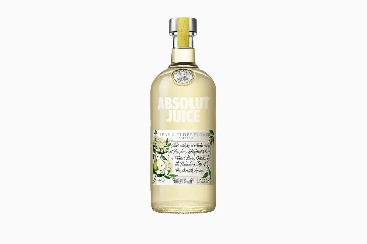 Butelka Absolut Juice Pear & Elderflower 0.7l. Idealna na letnie drinki.