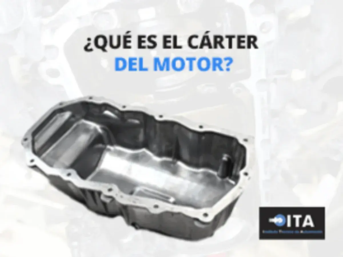 El cárter de un coche es la pieza metálica que recoge el aceite del motor.