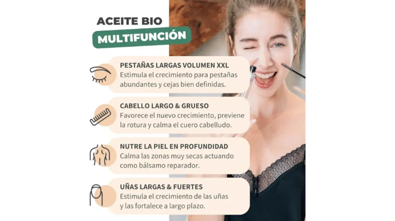 Aceite de ricino multifunción: para pestañas, cabello, piel y uñas. ¡Descubre para qué sirve!