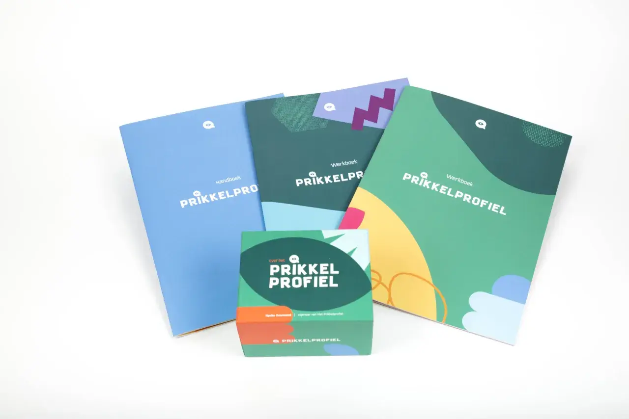 Boeken en werkboeken van de "Prikkelprofiel" serie, een sensory profile vragenlijst volwassenen.