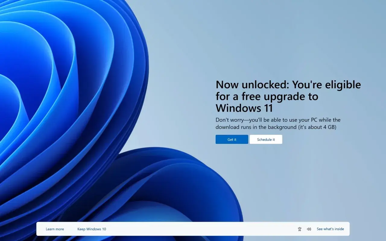 Czy Windows 11 jest darmowy? Tak, możesz otrzymać bezpłatną aktualizację do Windows 11. Kliknij "Get it", aby rozpocząć pobieranie.