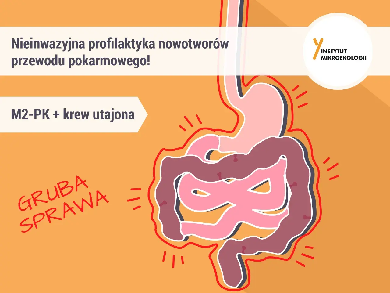 Profilaktyka nowotworów przewodu pokarmowego: M2-PK i krew utajona. Sprawdź swoje markery nowotworowe normy. To ważna sprawa!