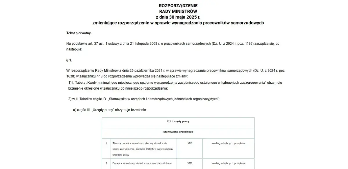 Ustawa o wynagradzaniu pracownikach samorządowych - kluczowe przepisy i zmiany