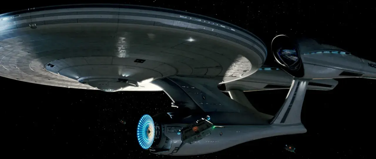 USS Enterprise i Star Trek 2009, redo för äventyr.