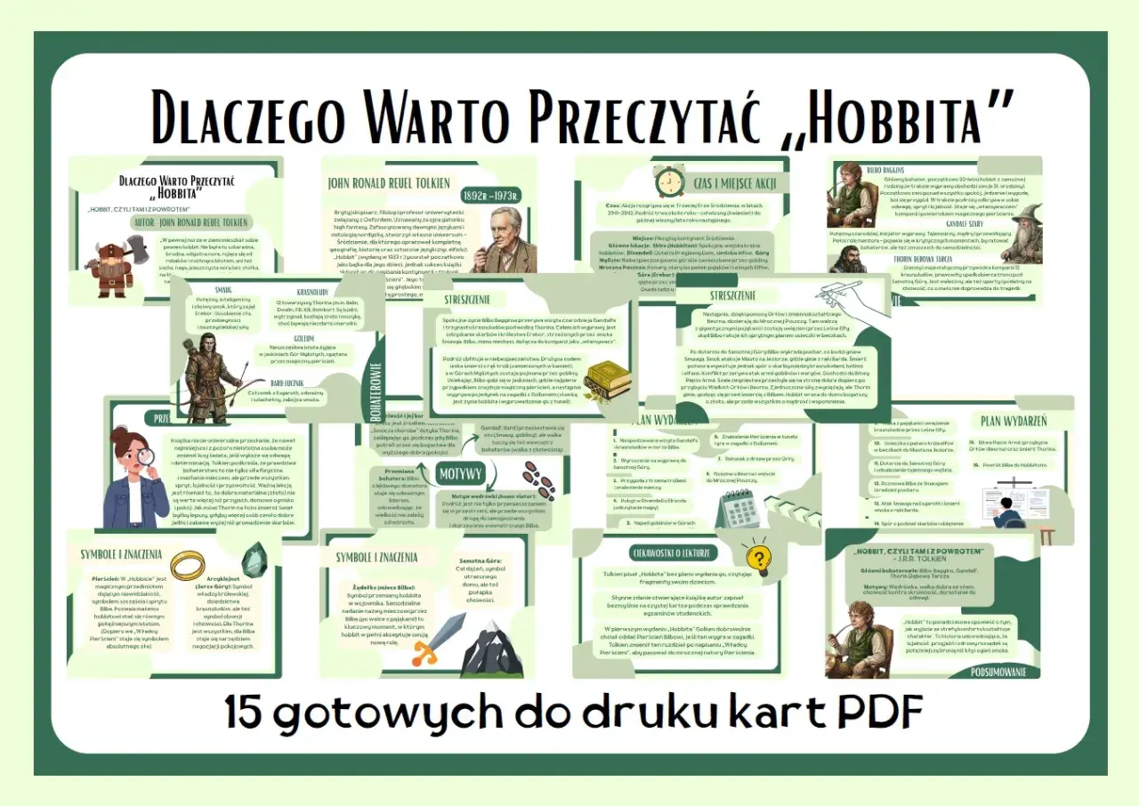 Hobbit streszczenie: Odkryj świat przygód Bilba Bagginsa, krasnoludów i smoka Smauga. Poznaj motywy, bohaterów i symbole tej niezwykłej opowieści.