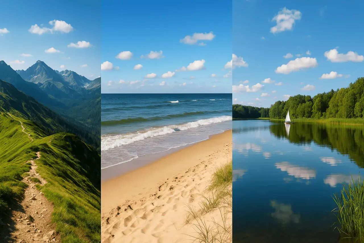 Gdzie na wakacje Polska? Tatry, Bałtyk czy Mazury – wybór należy do Ciebie!