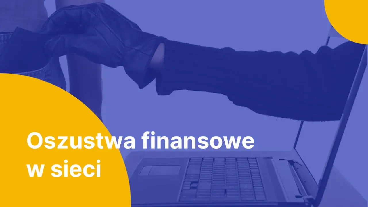 Ręka w rękawiczce wyciąga coś z kieszeni, by włożyć do laptopa. Oszustwa finansowe w sieci to realne zagrożenie.
