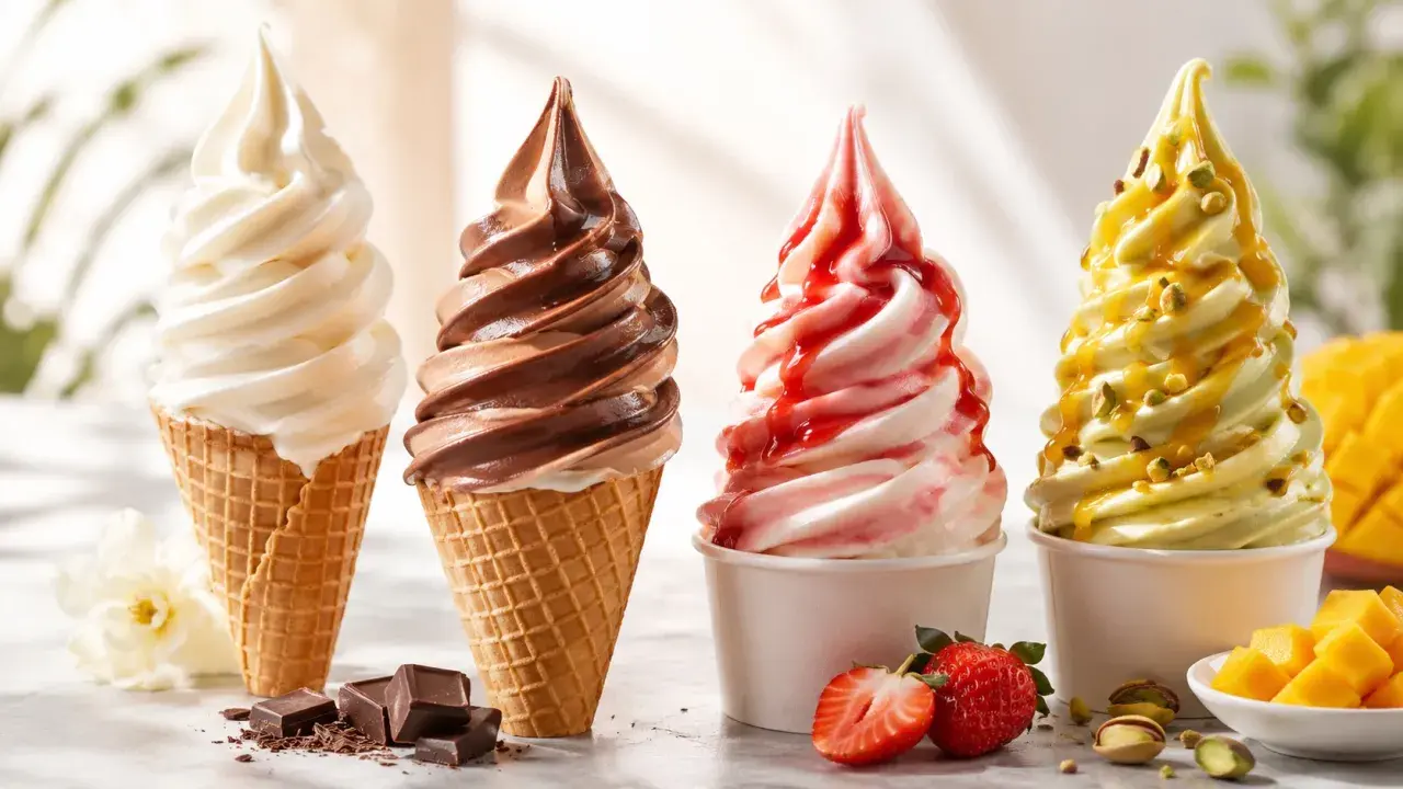 Waniliowe, czekoladowe, truskawkowe i pistacjowe z mango – jakie są smaki lodów? Oto kusząca paleta deserów.