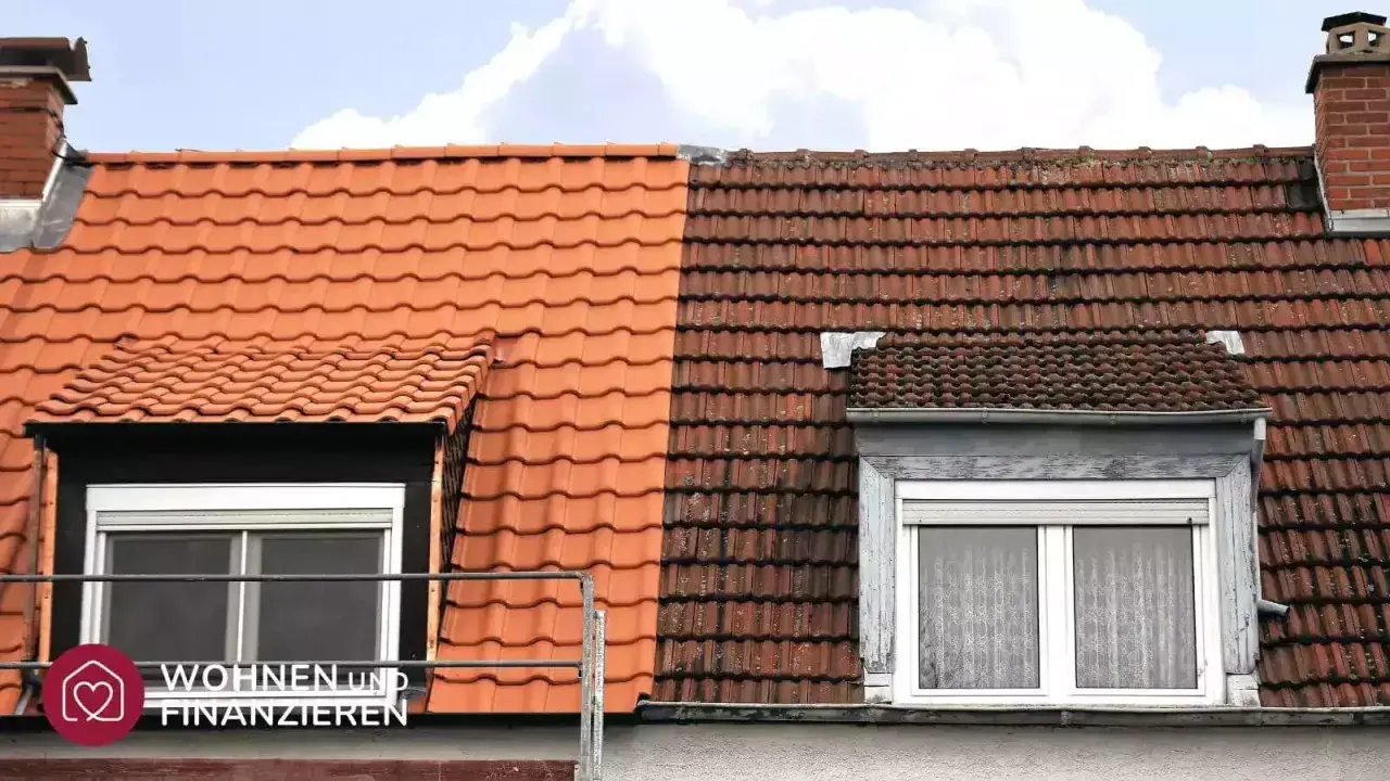 Neues Dach links, altes Dach rechts. Wann greift die Sanierungspflicht und gibt es Ausnahmen?