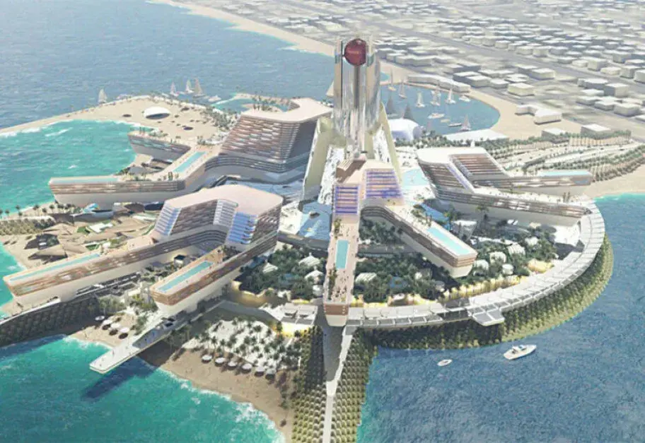 Budowa kasyna na wyspie w Emiratach Arabskich