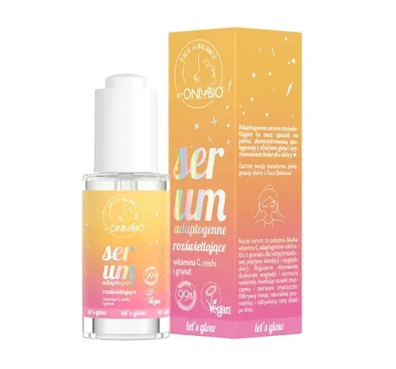 OnlyBio serum rozświetlające – naturalne składniki dla zdrowego blasku