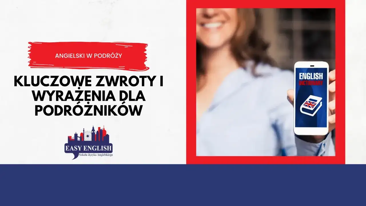 Angielski w podróży: kluczowe zwroty dla podróżników. Telefon z aplikacją słownika angielskiego w dłoni.