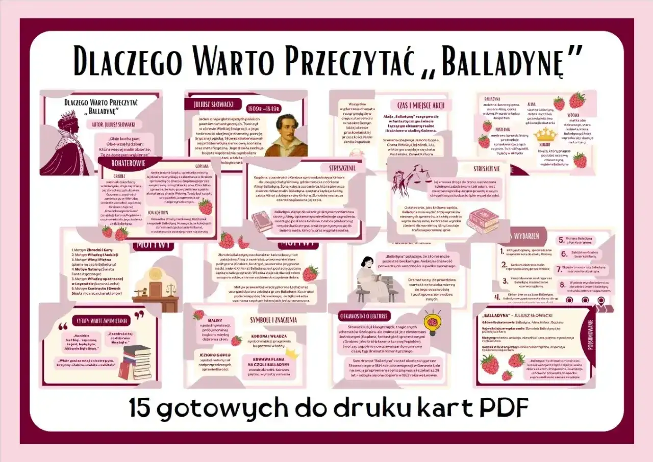 Balladyna zabiła Kirkora, by zdobyć władzę. Jej ambicja i chciwość doprowadziły ją do zbrodni i upadku moralnego.