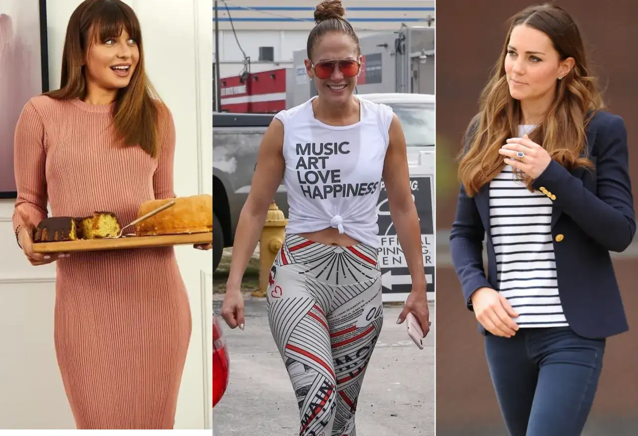 Anna Lewandowska z ciastem, Jennifer Lopez w sportowym stroju i Kate Middleton w marynarce – poznaj sekrety diety aktorek przed wyjściem na czerwony dywan.