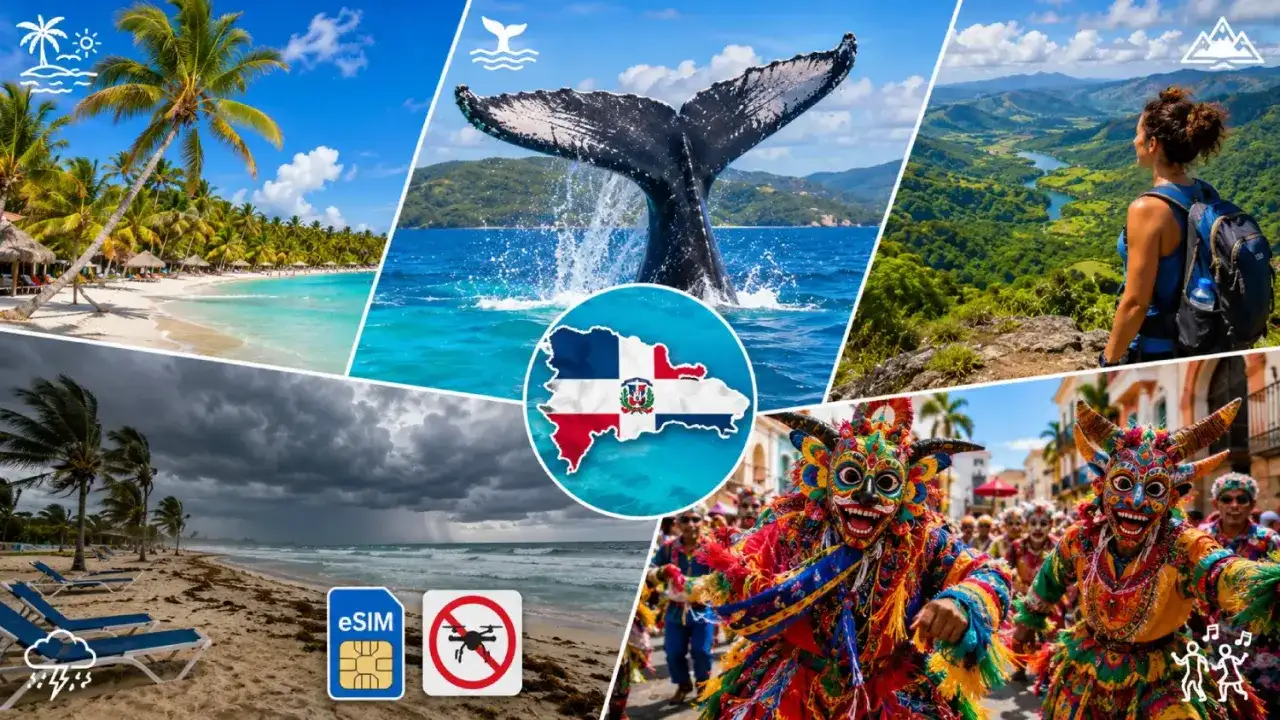 Karneval, Wale, Strände und Berge – die Dominikanische Republik bietet das ganze Jahr über Erlebnisse. Die beste Reisezeit Dom Rep ist oft von Dezember bis April für sonniges Wetter.