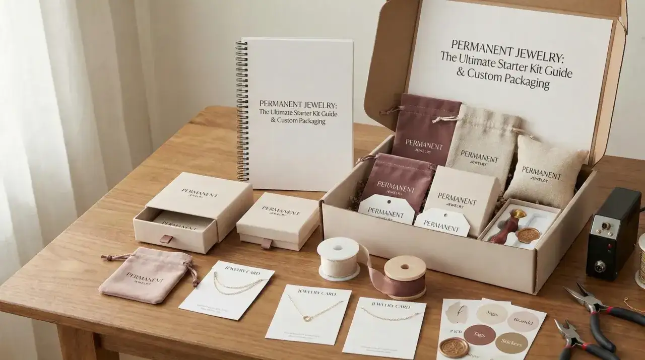 Zestaw do biżuterii "Permanent Jewelry" z przewodnikiem. Jak policzyć roi? Wszystko, czego potrzebujesz, by zacząć tworzyć własne, trwałe ozdoby.