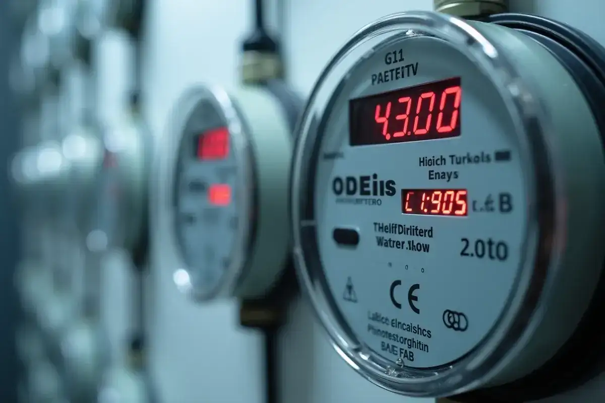 Cyfrowy licznik prądu G11 z odczytem 4.300. Pozwala to łatwo sprawdzić zużycie energii.