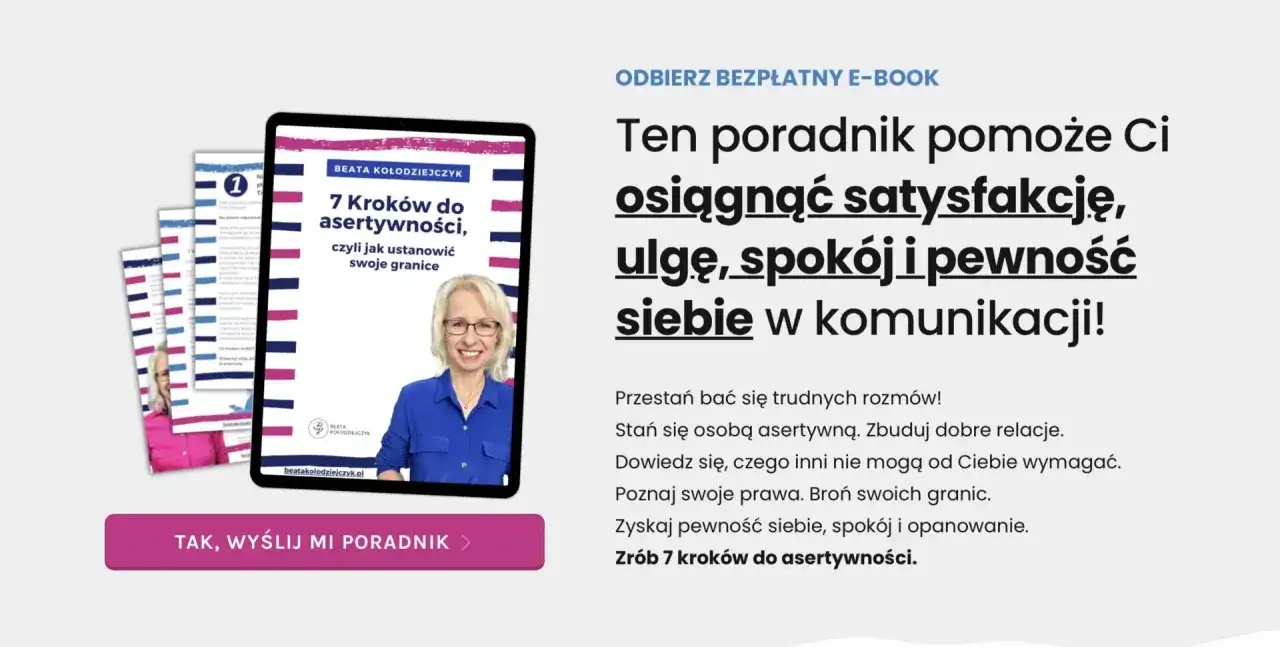 Poradnik "7 kroków do asertywności" to praktyczne stawianie granic dziecku przykłady. Zyskaj pewność siebie i spokój w komunikacji.