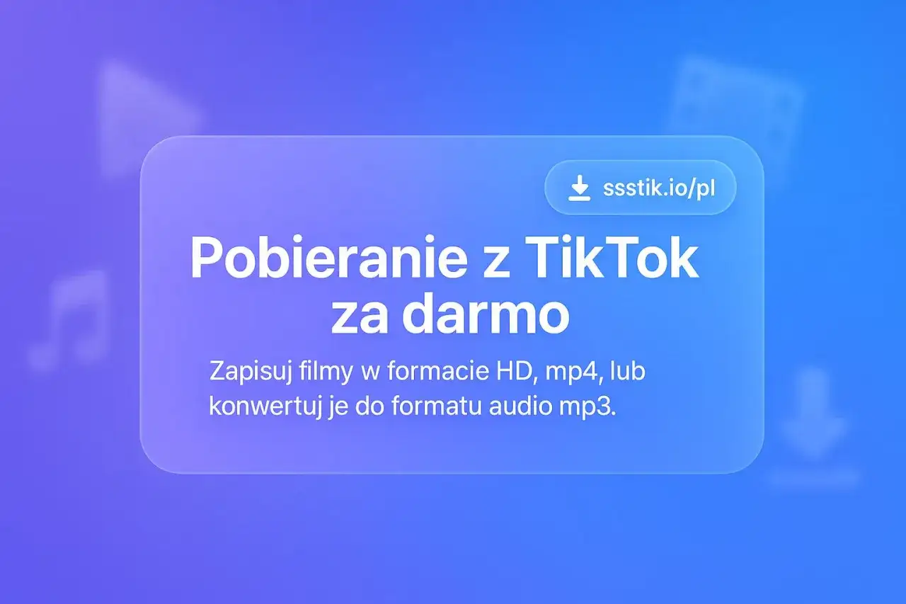 Pobieranie z TikTok za darmo. Zapisuj filmy w HD, mp4 lub konwertuj do mp3. Strona ssstik.io/pl.