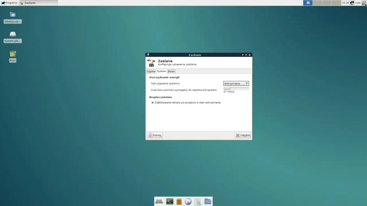 Ustawienia zasilania w systemie Linux, konfiguracja trybu uśpienia (sleep) i blokady ekranu.
