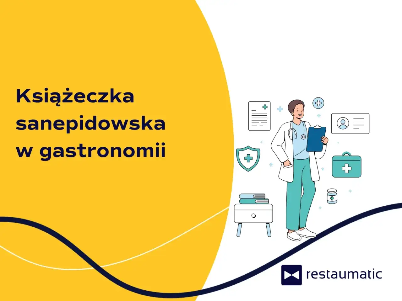 Lekarz z książeczką sanepidowską w gastronomii. Dowiedz się, ile trwa wyrobienie książeczki sanepidowskiej.
