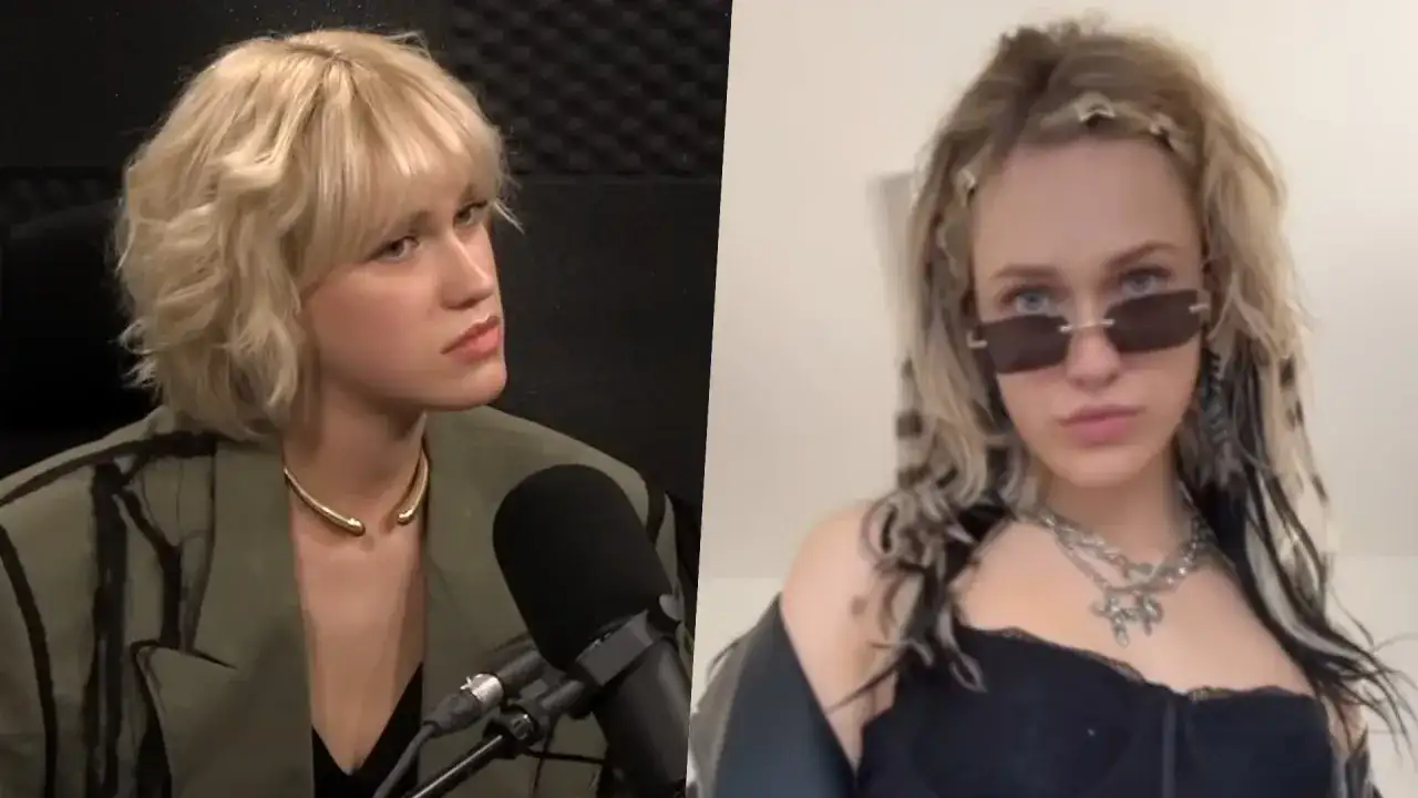 Helena Englert w dwóch odsłonach: poważna podczas wywiadu i stylowa w okularach. Jej diagnoza jest tematem dyskusji.