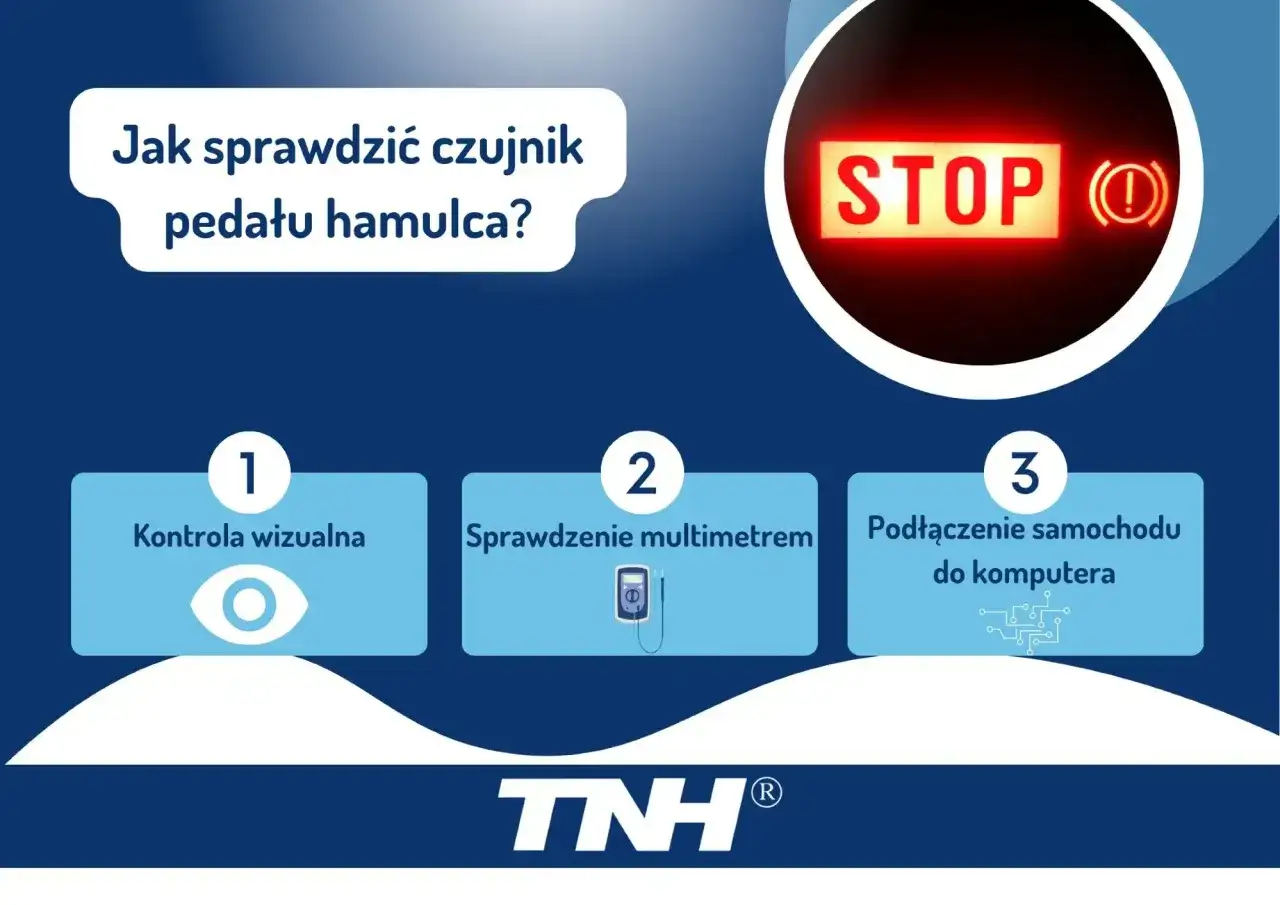 Jak sprawdzić czujnik pedału hamulca w Renault, gdy świeci się kontrolka STOP? Poradnik: kontrola wizualna, multimetrem, podłączenie do komputera. DTC P0571.